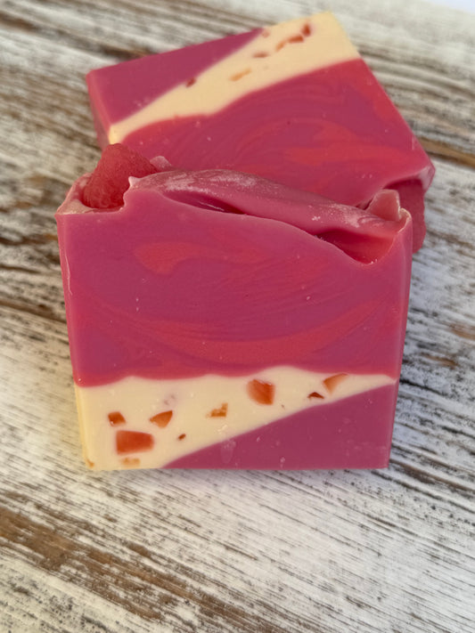 Pink Strawberry Soap Bar